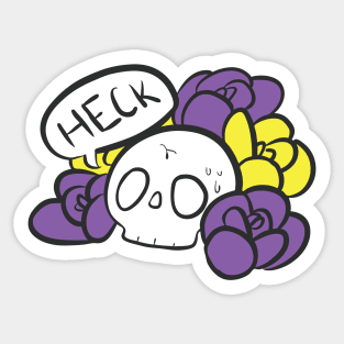 Heck (non-binary variant) Sticker